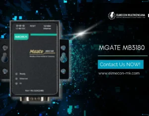 MGate MB3180: Gateway Modbus RS-232/485 ke Modbus TCP dari Moxa