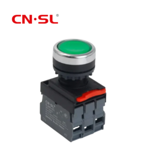 EPSLA6H-10D 1NO AC 220V Flush Momentary Green φ22mm